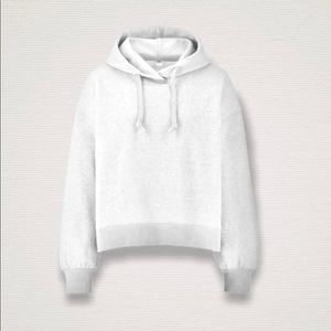【Sold】Uniqlo Cropped Hoodie White No Tags